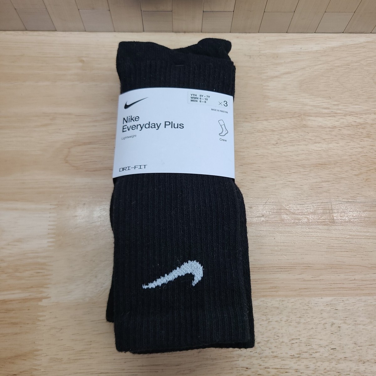 nike black crew socks 6 pack