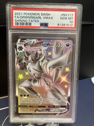 Grimmsnarl VMAX Shining Fates SV117/SV122 Graded PSA 10