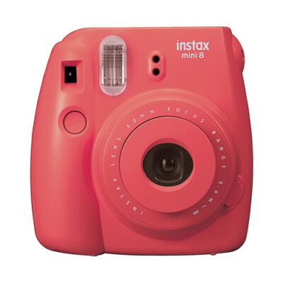 フィルムカメラ FUJI FILM INSTAX MINI 8+ N STRAWBERRY Fujifilm Instax Mini 8 16443917 Instant Film Camera - Raspberry
