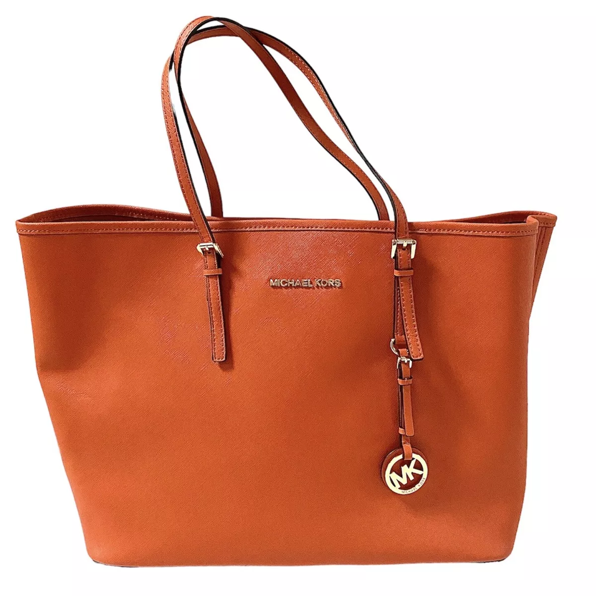 Michael Kors Jet Set Saffiano Brown Tote