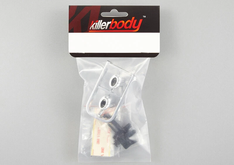 KILLERBODY AUSPUFF SET "SINGLE" OVAL 1:10 IN CHROM FÜR ON ROAD DRIFT # KB48282 - Bild 2 von 4