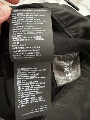 PRADA RE-NYLON ポロシャツ Lサイズ NFCタグ付き Black Re-Nylon and jersey T-shirt | PRADA - United States