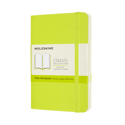 Thumbnail - Moleskine Classic Notebook, Pocket, Plain, Lemon Green, Soft Cover