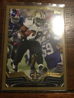 2013 Topps Gold Mark Ingram Saints/ Ravens