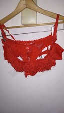Vintage 1990's Frederick's of Hollywood Fringe Bra  G-String Panties Set Rare 