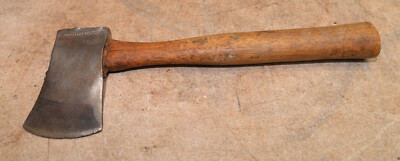 Mann Edge Tool Company embossed name collectible throwing axe hatchet vintage ax