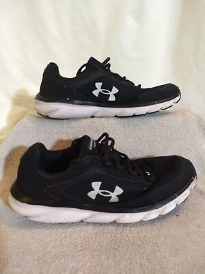 Under Armour Mens Charged Assert Black Running Shoes, Size: 10    #MT41+6