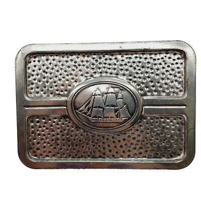 Old Spice Hammered Tin Silver 5''x7'' Read 