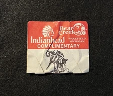 INDIANHEAD 1980’s Ski Lift Ticket Bessemer Wakefield MICHIGAN Resort Souvenir