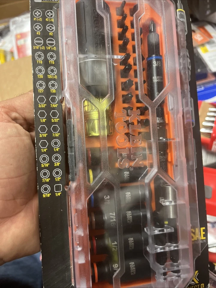 Klein 32502HD KNECT Impact-Rated Screwdriver & Socket 41 piece set w/Case - Image 3 of 4