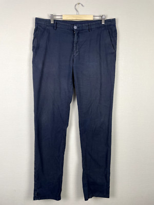 Massimo Dutti Casual Fit Men's Blue Chino Pants Size USA 36