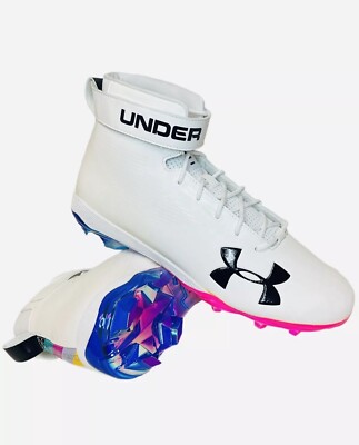 Under Armour NFL PE Crucial Catch MC Hammer Linemen Cleats White Size 15 NEW Under Armour NFL PE Crucial Catch MC Hammer Linemen Cleats  main image 2