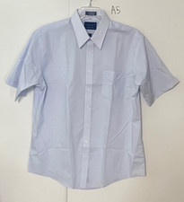 Towncraft Mens Short Sleeve Button Down Shirt 16 1/2 Wrinkle Free Cotton/Poly
