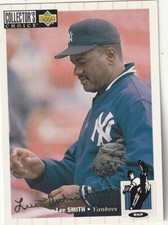 FREE SHIPPIN-1994 Upper Deck Collector's Choice Silver Signature Lee Smith #260