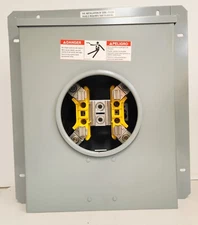 Cooper B-Line U204F Meter Socket 200A 1P 4 Jaw 600VAC Ring w/o Bypass