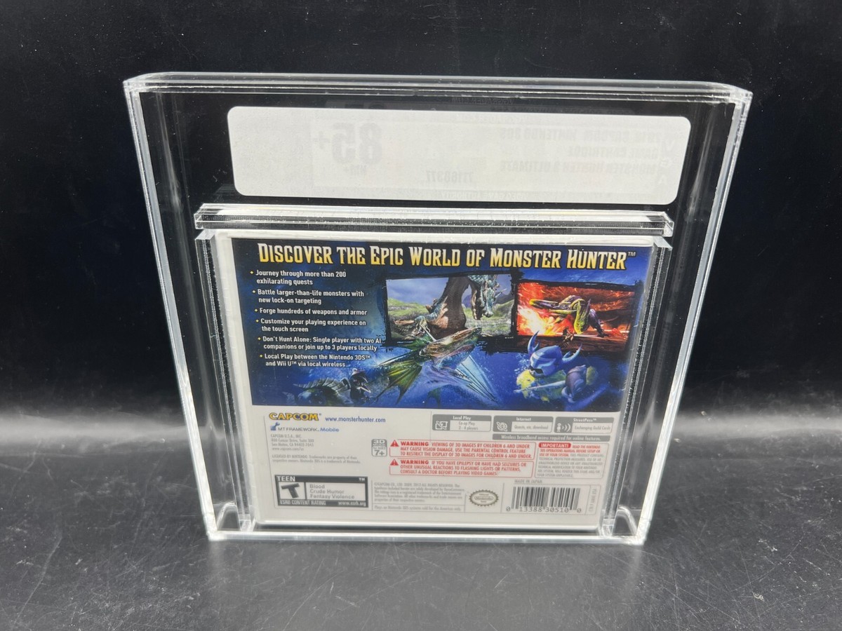 Monster Hunter 3 Ultimate Nintendo 3DS VGA 85+ FACTORY SEALED WATA