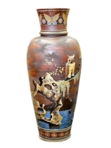 Mettlach Palast Vase 77 cm Inspiration Japan 13,8 kg Villeroy & Boch um 1885