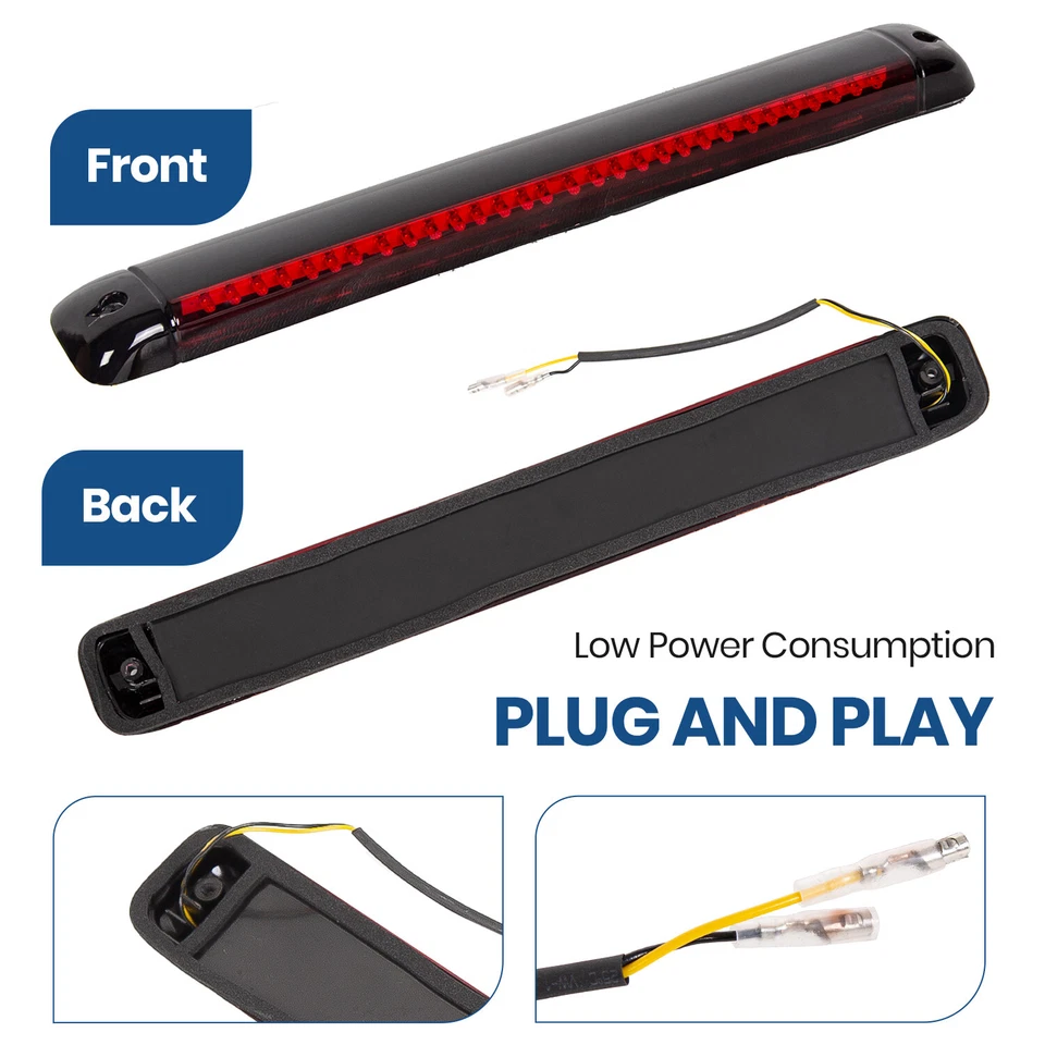 Для 1992-2004 Chevy Tahoe Suburban Yukon красный светодиодный 3-й третий стоп-сигнал задний фонарь - Изображение 3 из 4