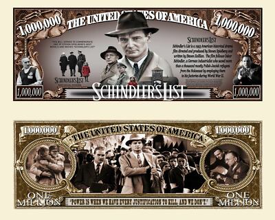 Die Liste Von Schindler Million Dollar Ticket Film S. SPIELBERG 2. Weltkrieg