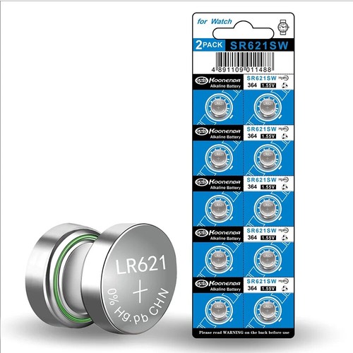 10-50PCS AG1 LR621 364 V364 164 SR621 1.55V Battery For Watch Car Key Remote Toy - Picture 11 of 22