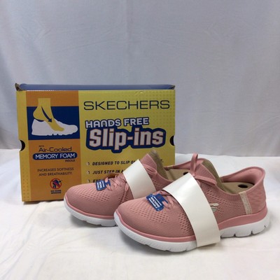 Skechers Women's Hands Free Summits Dazzling Haze, Rose, 12 M US