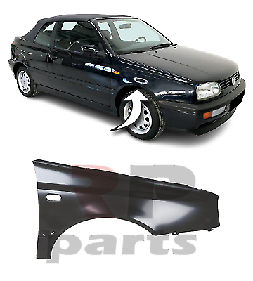 FOR VOLKSWAGEN GOLF MK3 96-97 FRONT WING FOR PAINTING ROUND HOLE CABRIO RIGHT - Afbeelding 1 van 7
