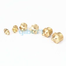 10pcs M4 M5 M6 M8 M10 Metric Male Brass Grease Zerk Nipple Fitting Grease Gun