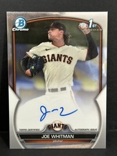 2023 Bowman Chrome Draft SF Giants 1st Bowman Joe Whitman Base On-Card Auto