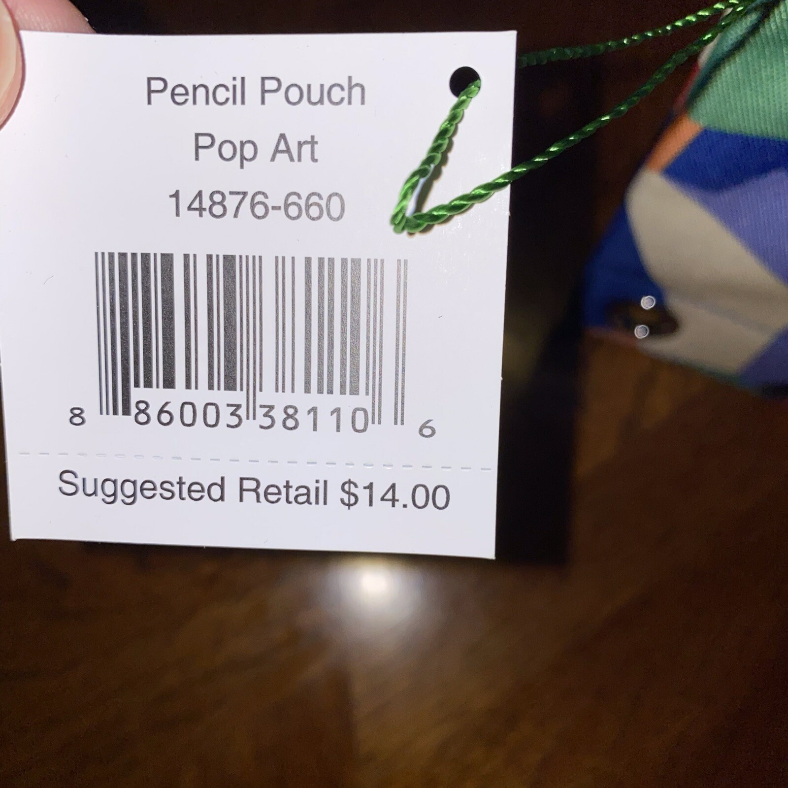 NWT Vera Bradley Pencil Pouch In Pop Art