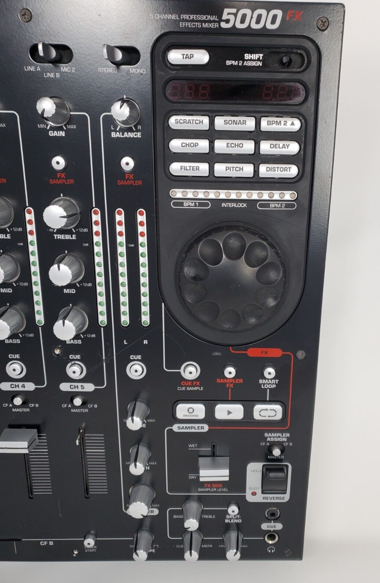 Numark 5000 FX DJ Mixer AS-IS - No Power Cord - Unable To Test | eBay
