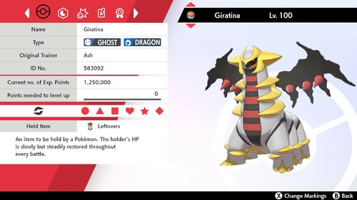 Pokémon Espada y Escudo 🙂 Giratina Legendario 6IV Brillante y No Brillante Mejores vehículos eléctricos, naturaleza - Imagen 7 de 14
