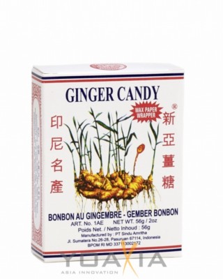 [ 5x 56g ] SINA GINGER CANDY / Ingwerbonbons / Ingwer Bonbons