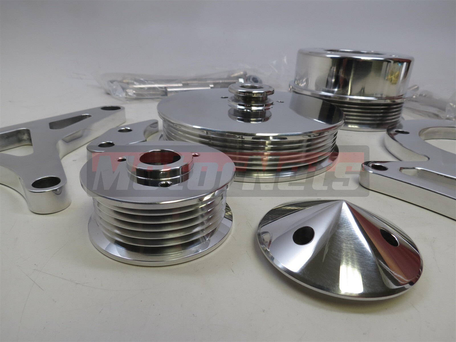 7993 Mustang 5.0L SB Ford 302 Serpentine Aluminum Pulley & Bracket Kit Foxbody eBay