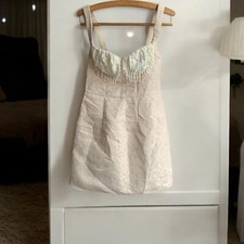 Pale Pink and Pearl Cocktail Party Dress Bodycon xs 6