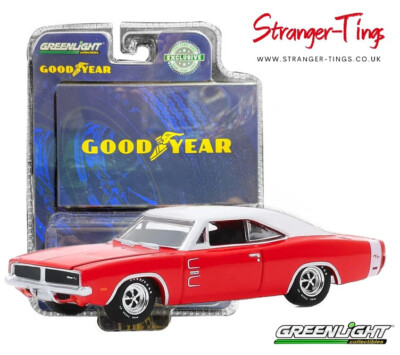 Greenlight 1969 Dodge Charger 1/64 Goodyear Ad Car Hobby Exclusive 30196