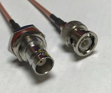 BNC Male to BNC Female Bulk Extension RG316 50ohm Coax Cable PICK LENGTH USA LOT