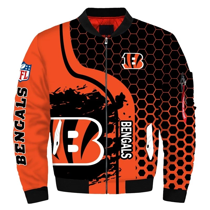 Cincinnati Bengals Men's Flight Bomber Jacket