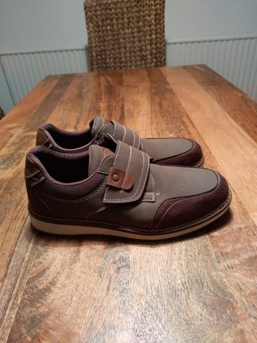 Pavers Mens Casual, Hook & Loop Shoes Size 7 EU 41 Brown Very Good Condition - Picture 2 of 8