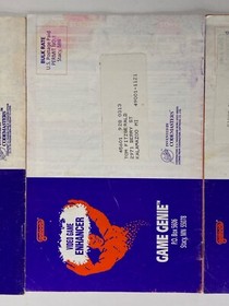 Vintage NES Game Genie Code Update Volume 2 No. 1-3 Cheats Books GALOOB Nintendo