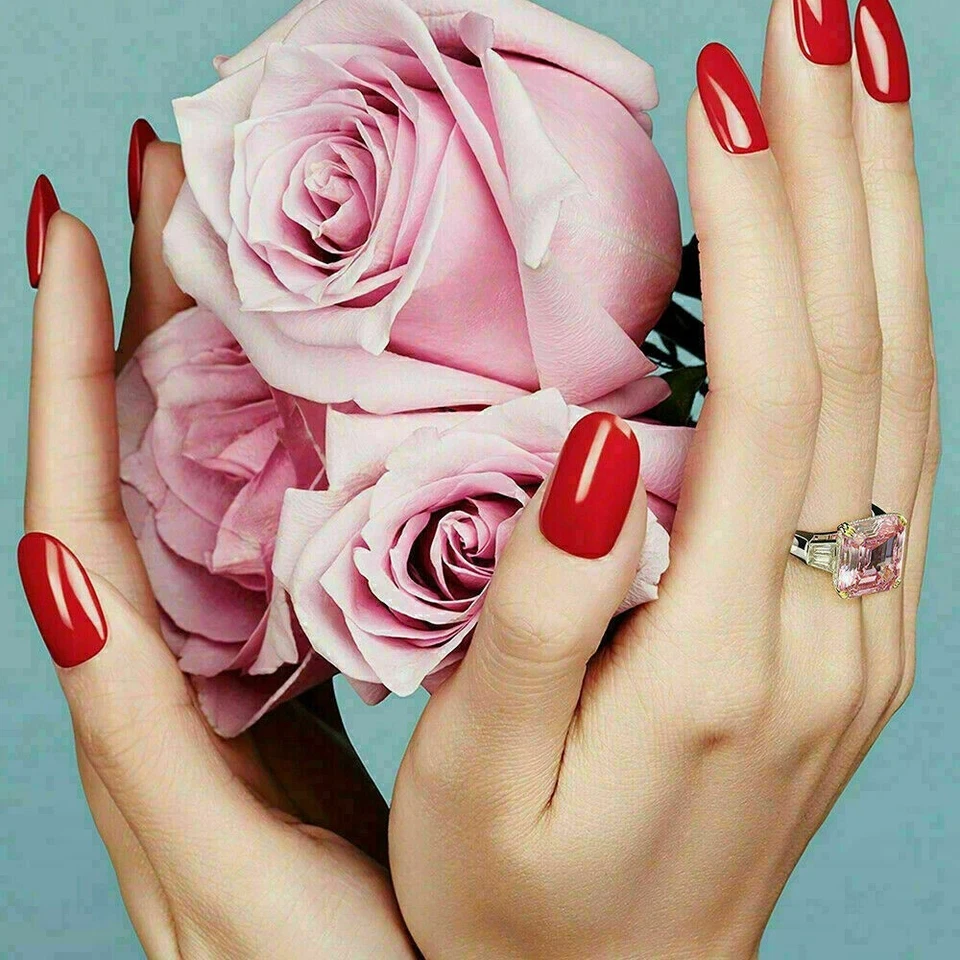 Anillo de compromiso de diamantes con zafiro natural de 5,50 quilates de oro blanco macizo de 14 quilates Foto 2 de 4