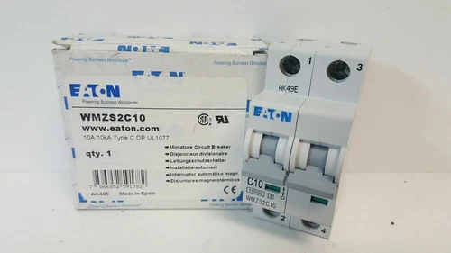 NEW OLD STOCK! EATON 10A CIRCUIT BREAKER WMZS2C10