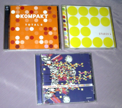 LOT 4 CDS KOMPAKT RECORDS VARIOUS GERMANY/REINHARD VOIGT/AVANTGARDE ELECTRONICA