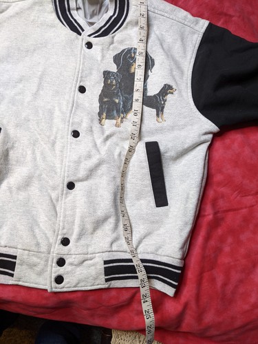 Chaqueta Universitaria Estampada Rottweiler De Colección Negra FRUIT OF THE LOOM M Súper Algodón - Imagen 11 de 16