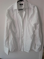 BOSS Hugo Boss White Sharp Fit Dress Shirt Mens