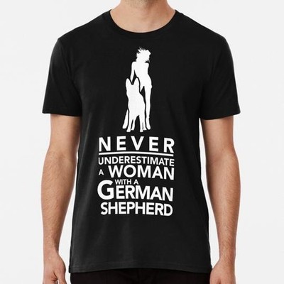 Never Underestimate A Woman With Gsd Size S to 5XL Made in the USA T-Shirt