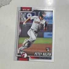 2026 Topps Series 2 Petey Halpin RC Rookie #668 Cleveland Guardians Card. rookie card picture