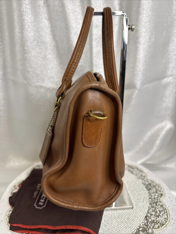 Coach Madison Brown Leather Vintage Satchel Bag Crossbody W/dust Bag - Image 3 of 4