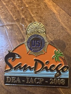 San Diego DEA JACP Special Agent Drug Enforcement Agency Pin US 2008 Shamu