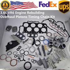 For Vw Audi Porsche 3.6l Vr6 Engine Rebuild Overhaul Pistons Timing Chain Kit For Vw Audi Porsche 3.6l Vr6 Engine Rebuild Overhaul Pistons Timing Chain Kit