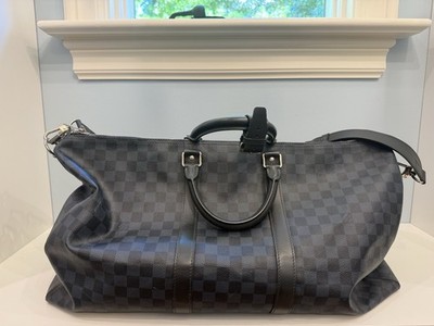 Louis Vuitton Keepall Bandoulière 55 Damier Graphite Bag Made in France